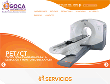 Tablet Screenshot of laboratoriosgoca.com